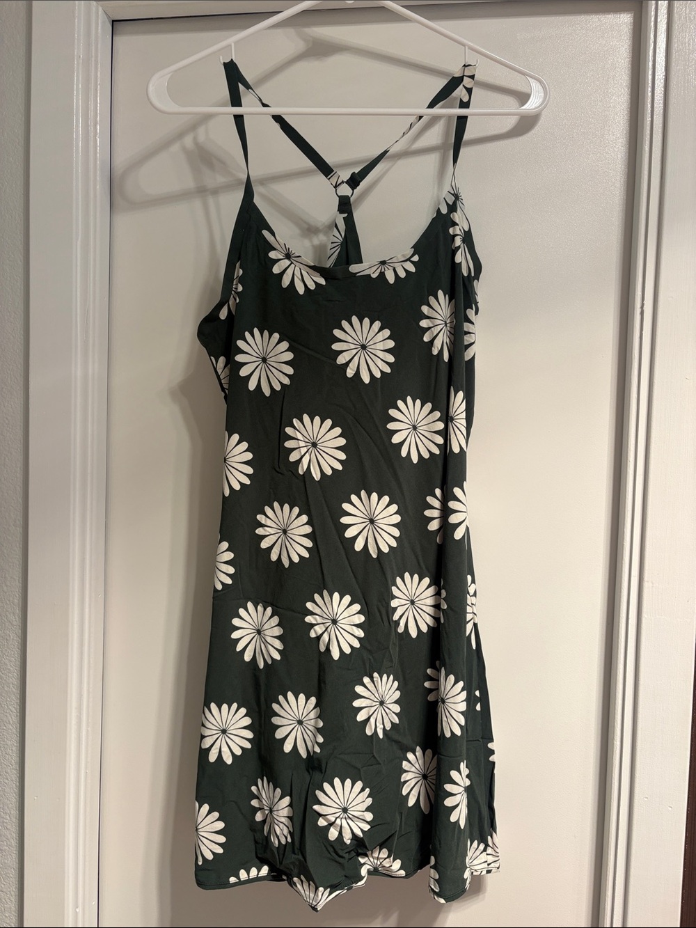 Outdoor Voices Green Daisy Slip Dress